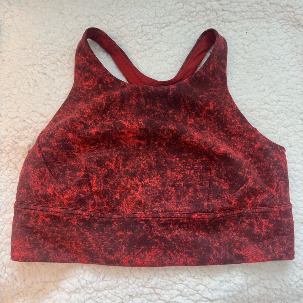 Lululemon Energy Bra Red Glow Longline
